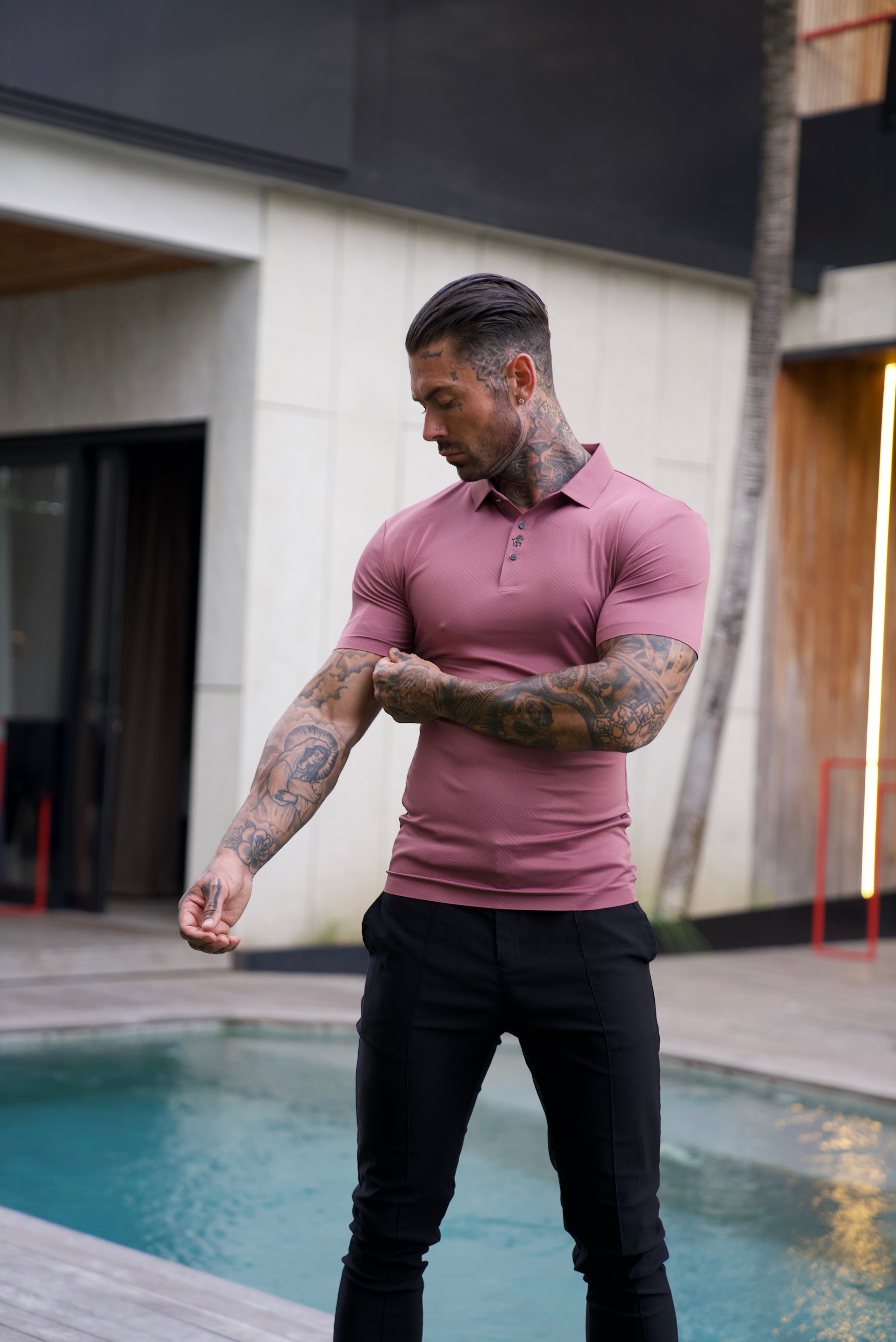 Veneto Classic: Wrinkle-Free Muscle Fit Polo Shirt 1